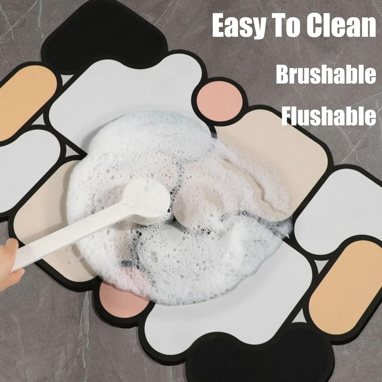 SKVM Water Absorbent mat for Bathroom Kitchen Floor Door Entrance Anti Slip for Floor Foot Anti Skid Bathroom Shower mat (Design 16)