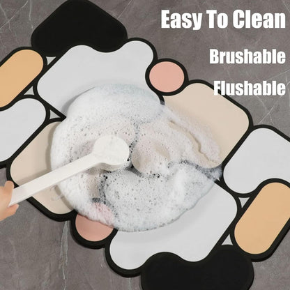 SKVM Water Absorbent mat for Bathroom Kitchen Floor Door Entrance Anti Slip for Floor Foot Anti Skid Bathroom Shower mat (Design 16)