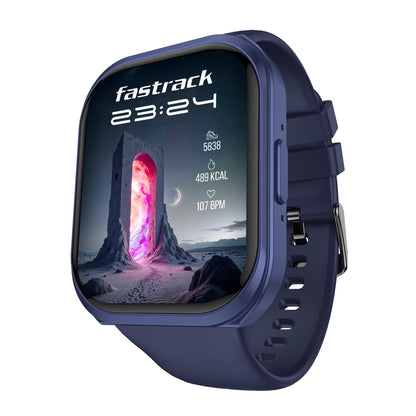 Fastrack Limitless Glide X 1.83" Smart Watch with Ultra UV HD Display, SpO2, Heart Rate & Sleep Tracking, Bluetooth Calling, 100+ Sports Modes, 5-Day Battery, Smartwatch for Men & Women (Black)