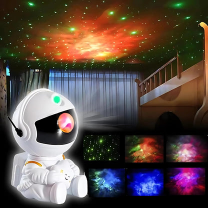 One94Store Astronaut Galaxy Projector Night Light – 360° Rotating Nebula Star Projector with Remote Control, Timer & Adjustable Head – Space Lamp for Kids’ Bedroom, Gifts, Gaming Room, Home & Décor