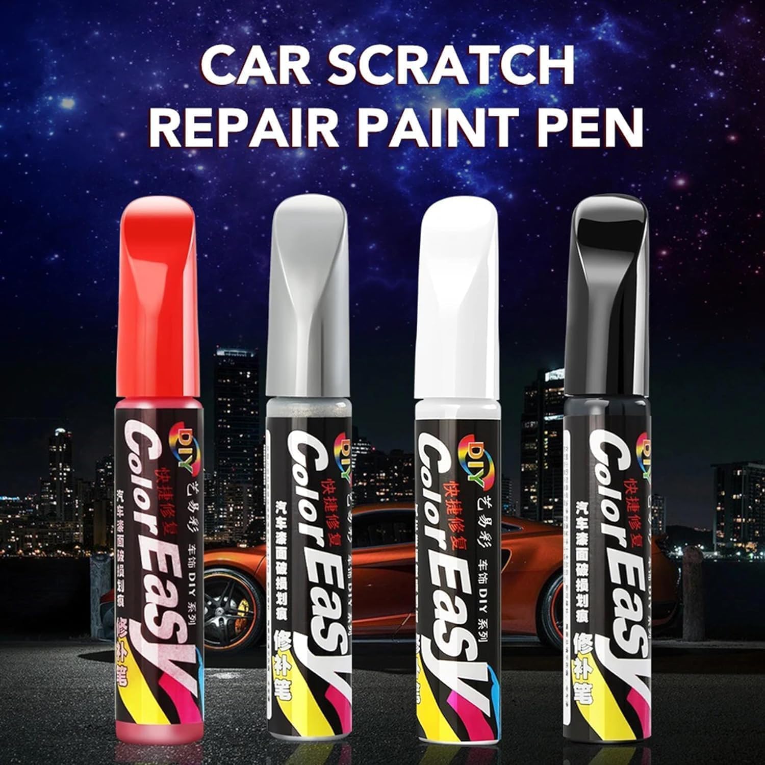 Car Scratch Remover Touch Up Paint Pen Automotive Car Paint Pen 2 In 1 Car Paint Scratch Repair for Deep Scratches Special-Purpose Car Paint (WWHITE-2)