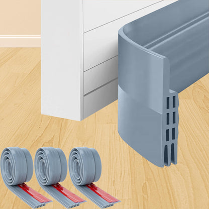 URBANMONK Silicone Door Bottom/Under Gap Filler Rubber Sealing Strip, Door Sealer Strip for Cockroach, Insect and Bugs, Seal Air & Dust, Brown, 39 inches