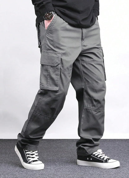 Lymio Cargo for Men | Cotton Cargo Pant | Drawstring Waist Pant (Also Available in Plus Sizes) (46-49)