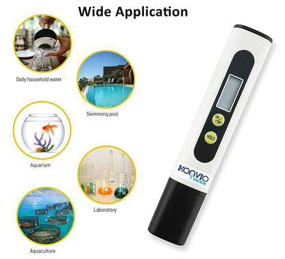Konvio Neer TDS Meter for Water Testing | Digital TDS meter| PPM Tester for Drinking Water, RO, Aquarium & Hydroponics | Total Dissolved Solids meter