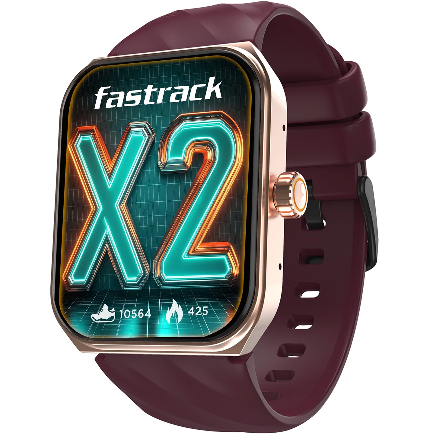 Fastrack Limitless Glide X 1.83" Smart Watch with Ultra UV HD Display, SpO2, Heart Rate & Sleep Tracking, Bluetooth Calling, 100+ Sports Modes, 5-Day Battery, Smartwatch for Men & Women (Black)