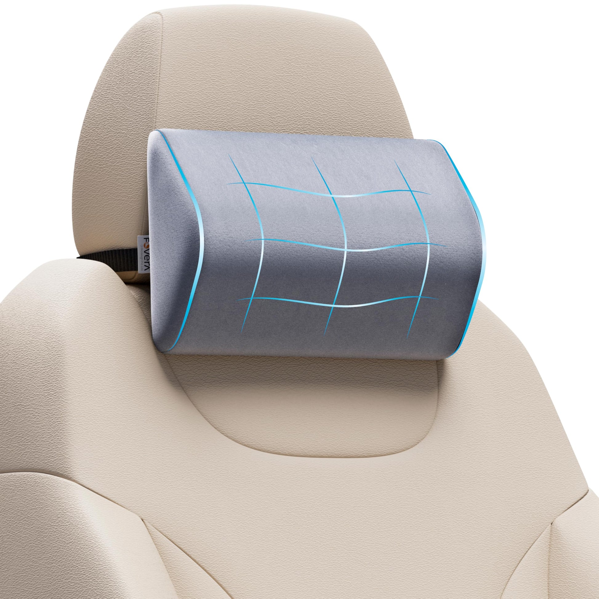 FOVERA Car Seat Belt Shoulder Cushions (Pack of 2) Car Safety Belt Soft Pad Cover for Comfortable Driving, Universal Fit for All Cars and Backpack (Black Color, 12 Inch Length)