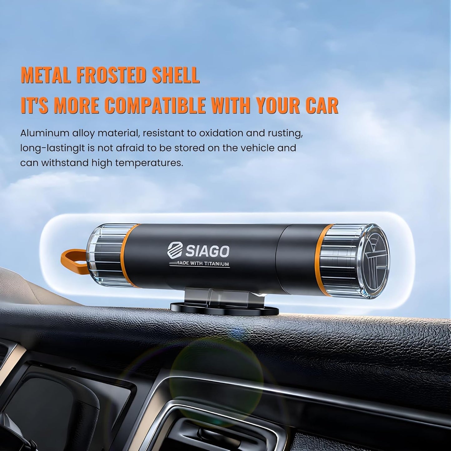 SIAGO Car Safety Hammer Emergency Escape Tool | 2-in-1 Seat Belt Cutter & Window Glass Breaker | Vehicle Emergency Escape Tool with Ergonomic Grip | Safety Hammer for Cars, Trucks & SUVs | SIA118