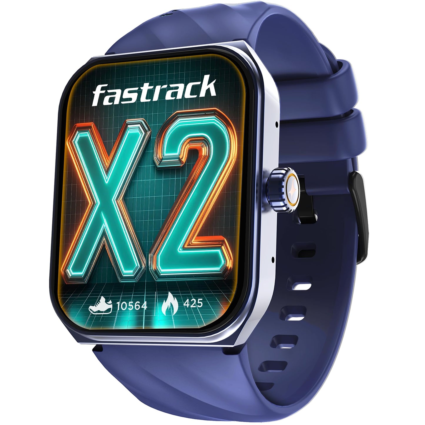 Fastrack Limitless Glide X 1.83" Smart Watch with Ultra UV HD Display, SpO2, Heart Rate & Sleep Tracking, Bluetooth Calling, 100+ Sports Modes, 5-Day Battery, Smartwatch for Men & Women (Black)