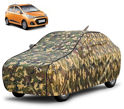 FABTEC Waterproof Premium Car Cover for Maruti Brezza Super Waterproof Car Body Cover Heavy Duty Durable PEVA Grey with Red Piping