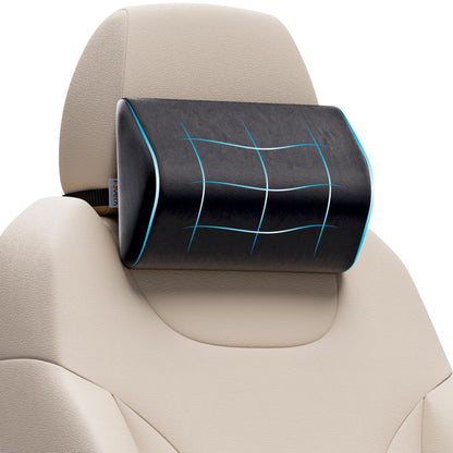 FOVERA Car Seat Belt Shoulder Cushions (Pack of 2) Car Safety Belt Soft Pad Cover for Comfortable Driving, Universal Fit for All Cars and Backpack (Black Color, 12 Inch Length)