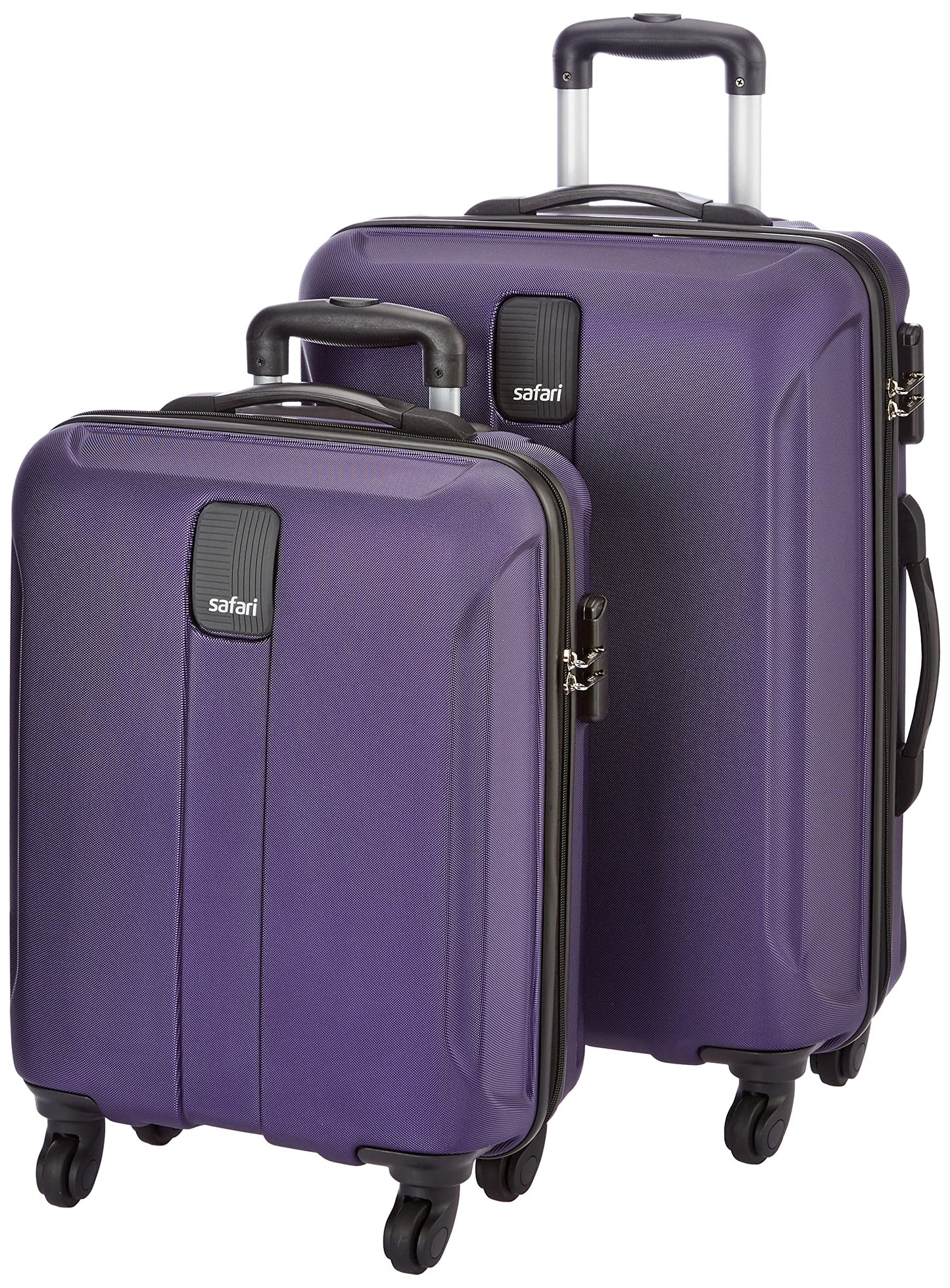 Safari Thorium Neo 8 Wheels Spinner Set of 3 Trolley Bags, Hard Case Polycarbonate, 360° Wheeling Carry on & Check-in Luggage for Men & Women, Suitcase for Travel, Trolley Bags for Travel, Dusk Green
