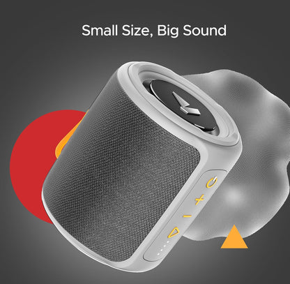 Boat Stone 352/358 Bluetooth Speaker with 10W RMS Stereo Sound, IPX7 Water Resistance, TWS Feature, Up to 12H Total Playtime, Multi-Compatibility Modes, Free Music Streaming on JioSaavn(Groovy Grey)