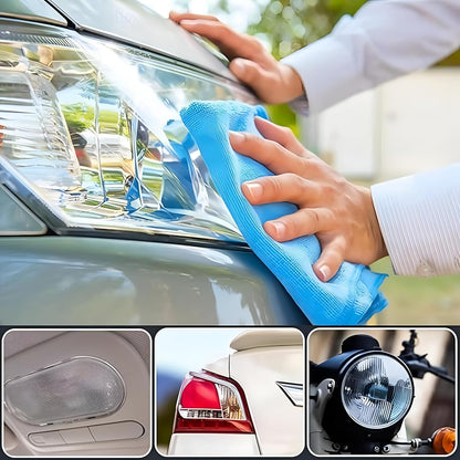 Headlight Cleaner & Restorer Liquid Polish (Pack of 3 | Each 100ml) for Car Headlamp Repair, Anti-Yellowing Oxidation Remover, Restores Transparency & Brightness, Easy DIY Headlight Repair Solution
